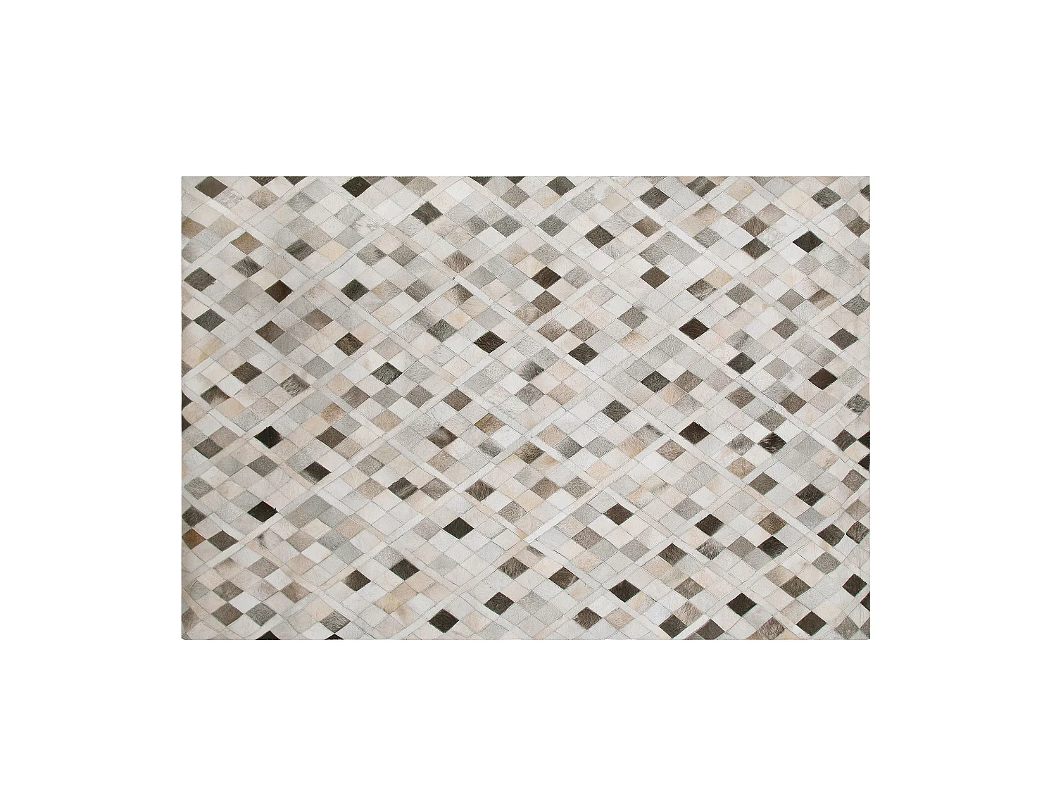 Tapis HIRKA Gris 160 x 230 cm Cuir