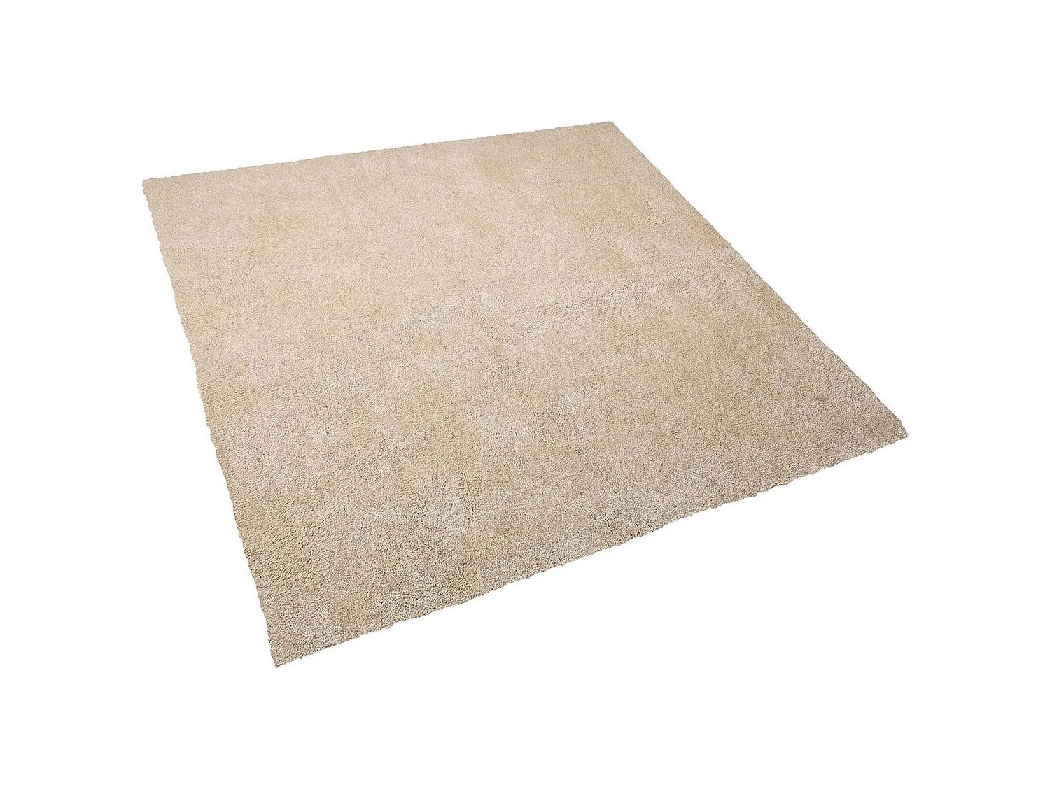 Tapis épais 200 x 200 cm beige clair DEMRE