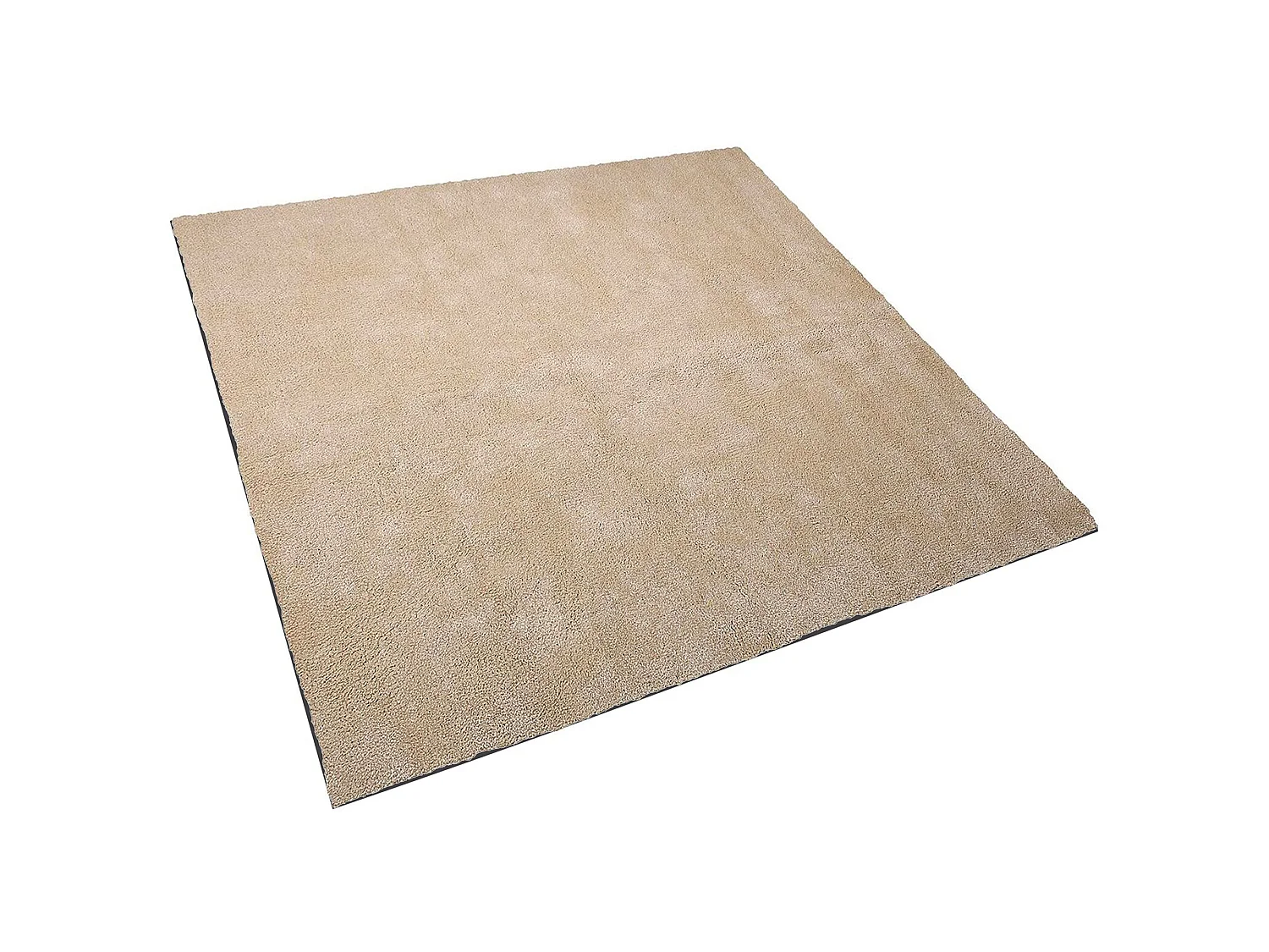 Vloerkleed polyester lichtbeige 200 x 200 cm DEMRE