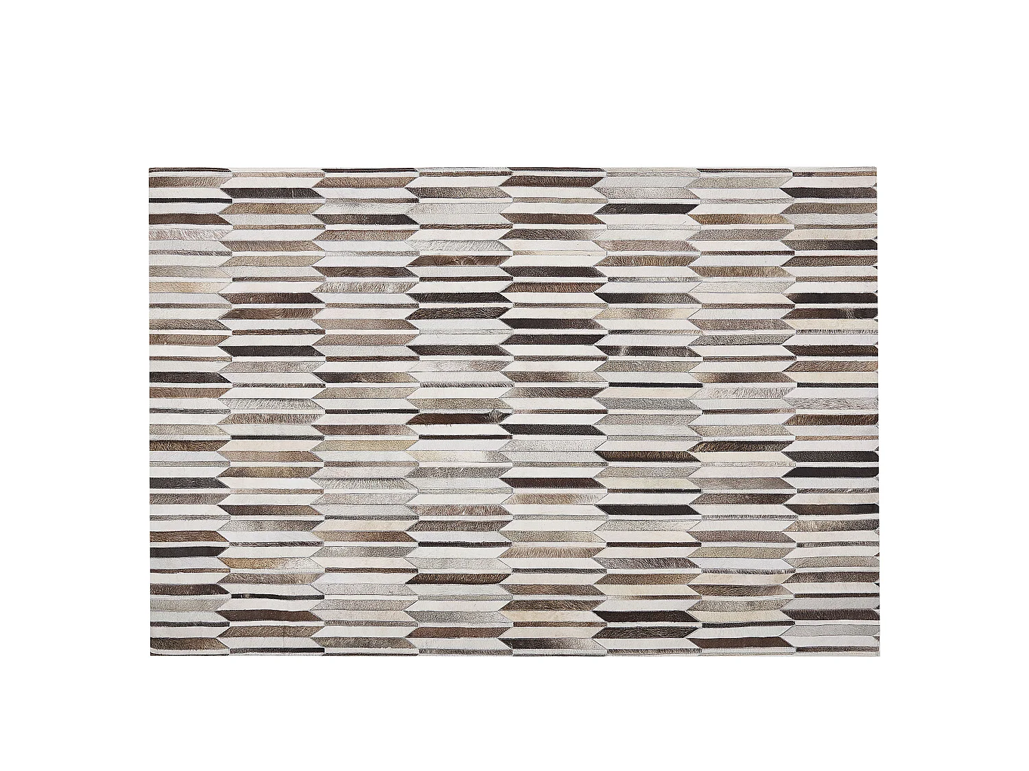 Rug KULALAR Beige 140 x 200 cm Leather