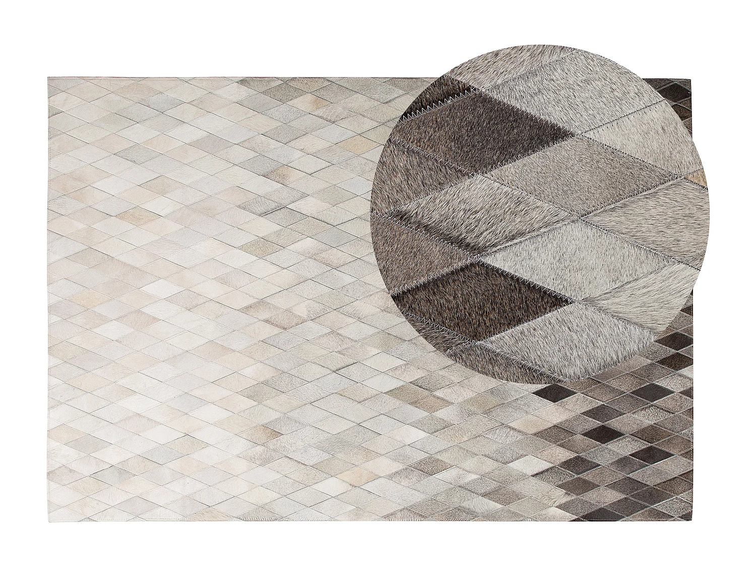 Tapis MALDAN Beige 140 x 200 cm Cuir