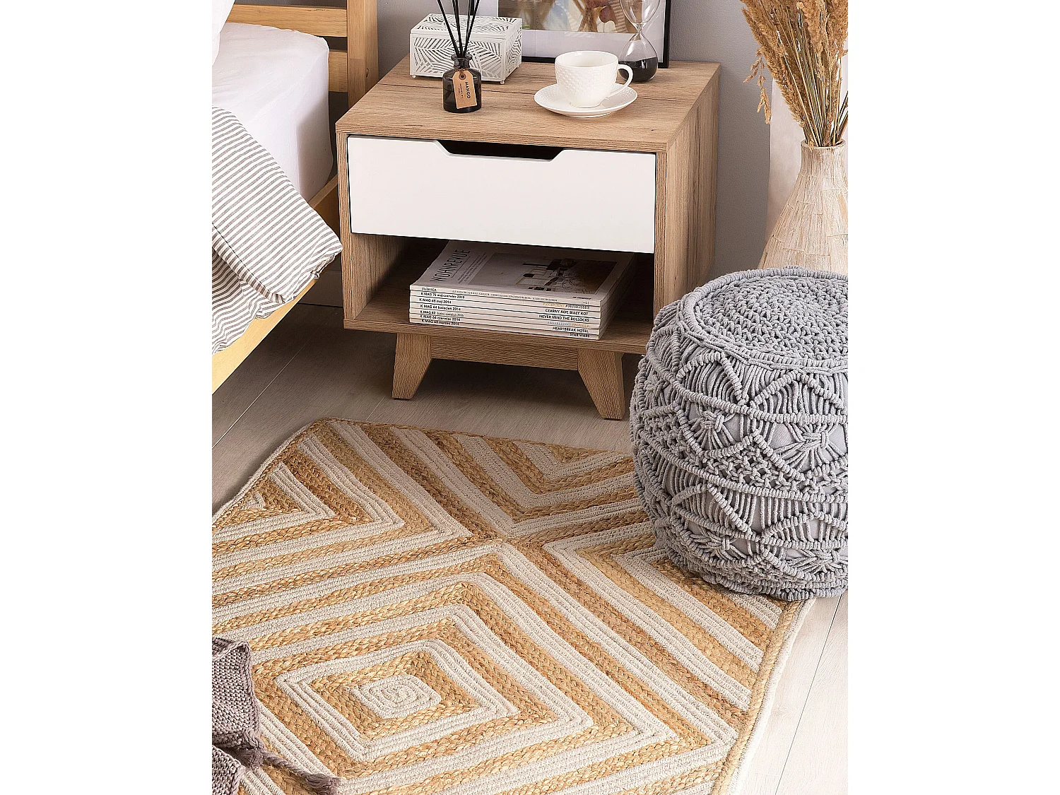 Tapis PIRLI Beige 80 x 150 cm Jute