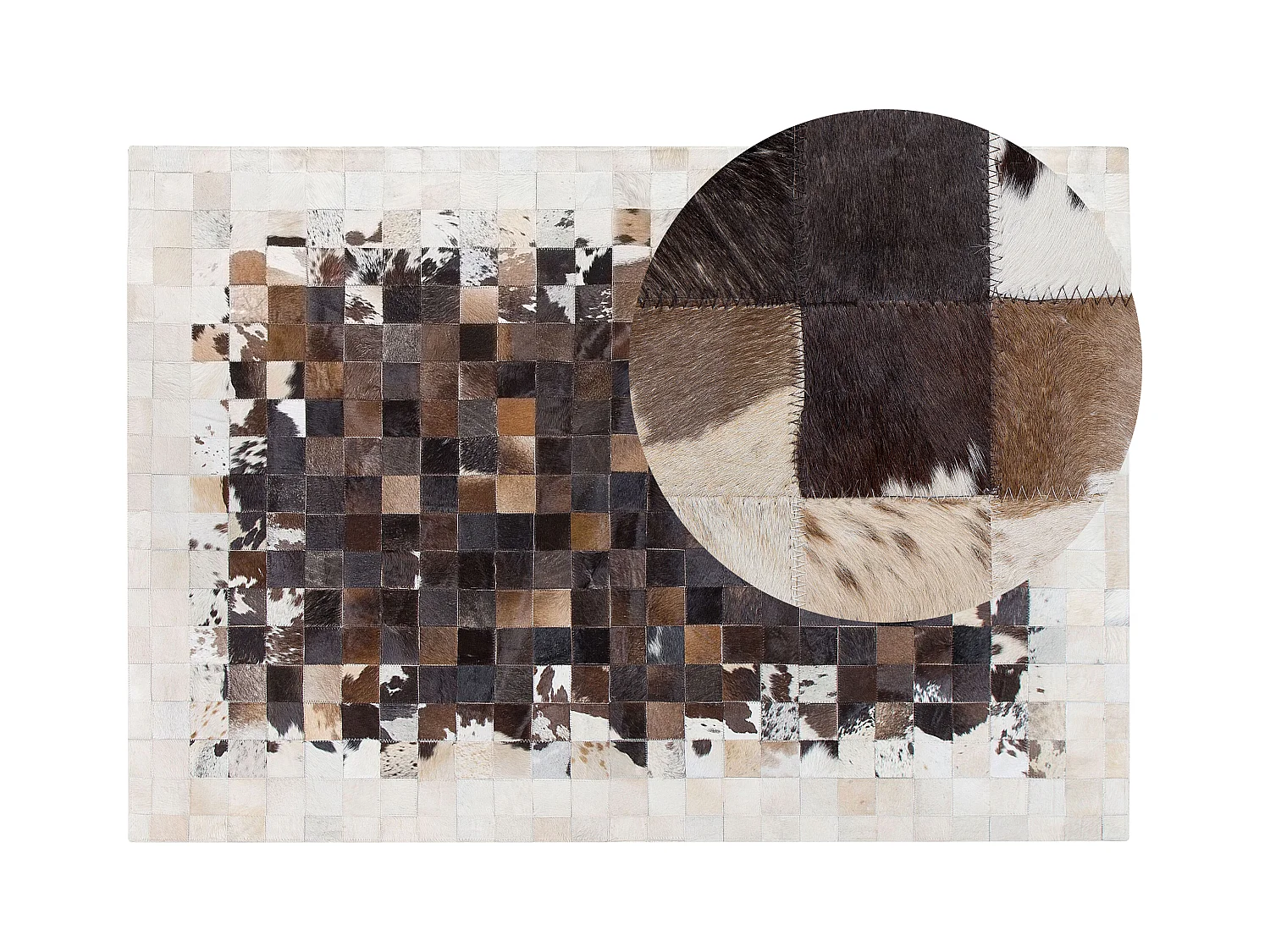 Tapis OKCULU Marron 160 x 230 cm Cuir