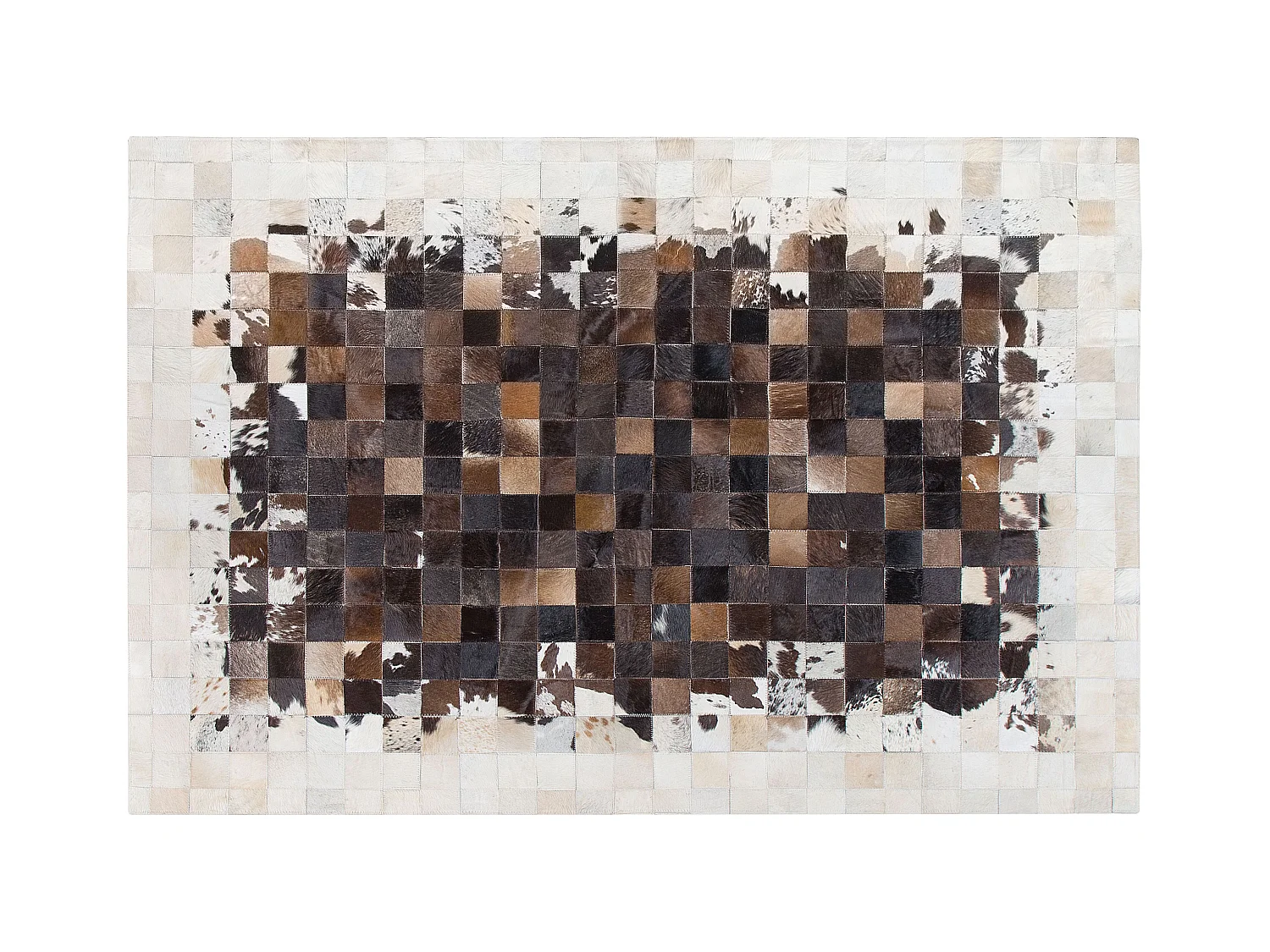 Vloerkleed OKCULU 160 x 230 cm Leer Bruin