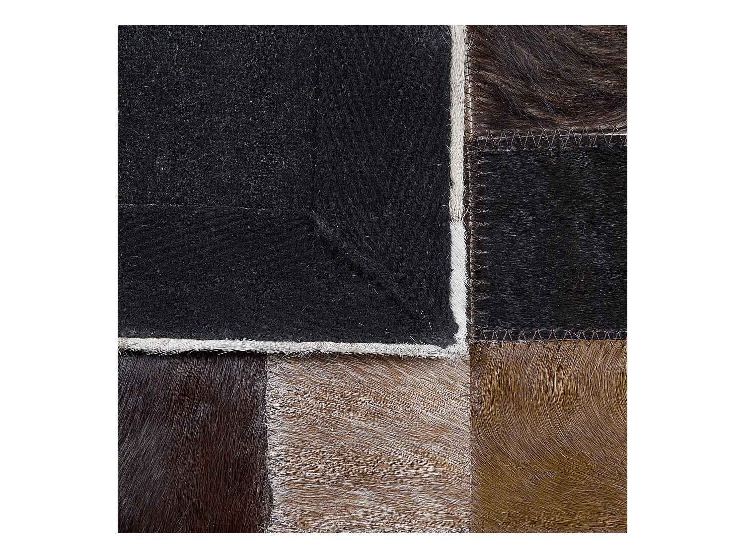 Vloerkleed OKCULU 160 x 230 cm Leer Bruin