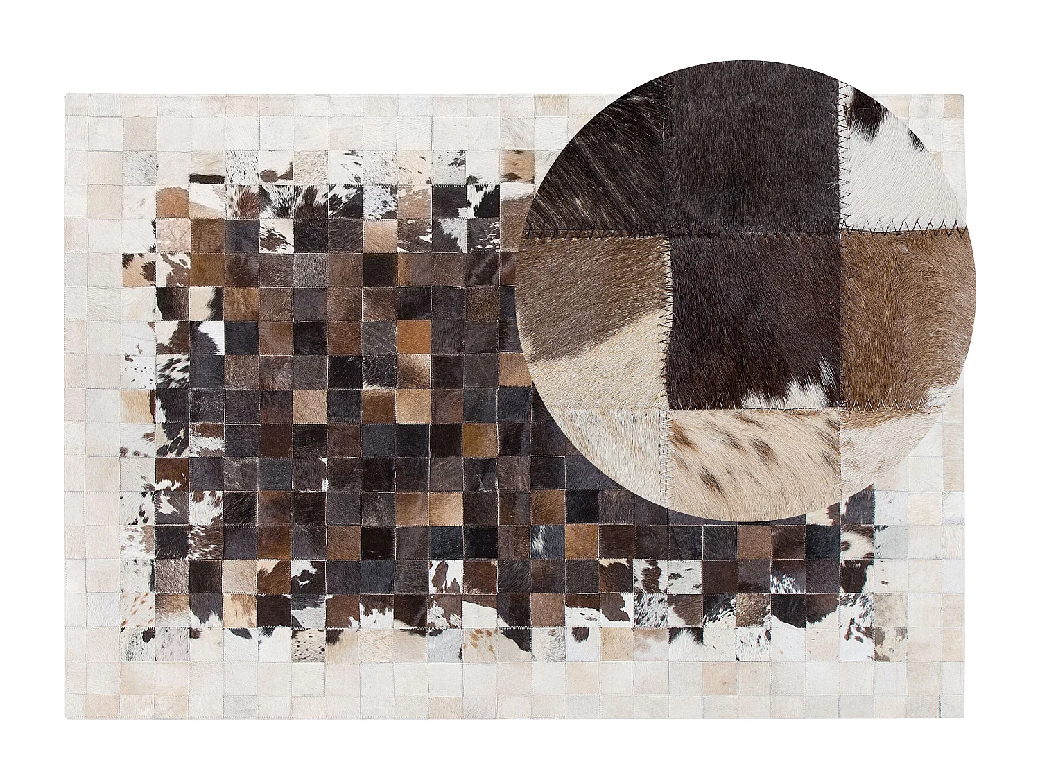 Tapis OKCULU Marron 160 x 230 cm Cuir