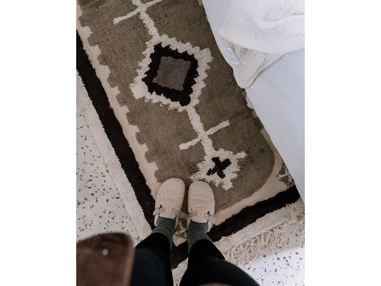 Tapis en coton Beige 140 x 200 cm GEYVE