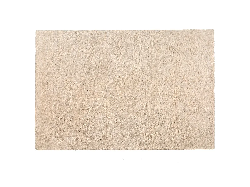 Teppich rechteckig 160 x 230 cm beige getuftet Shaggy Hochflor Modern Demre