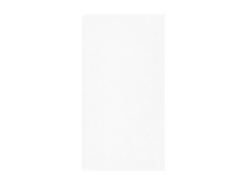 Teppich Läufer rechteckig 80 x 150 cm weiß getuftet Shaggy Hochflor Modern Demre