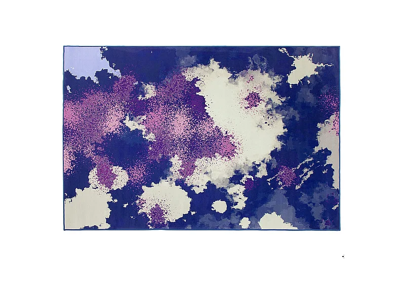 Teppich bunt rechteckig Kurzflor modernes Muster 160 x 230 cm Kadirli