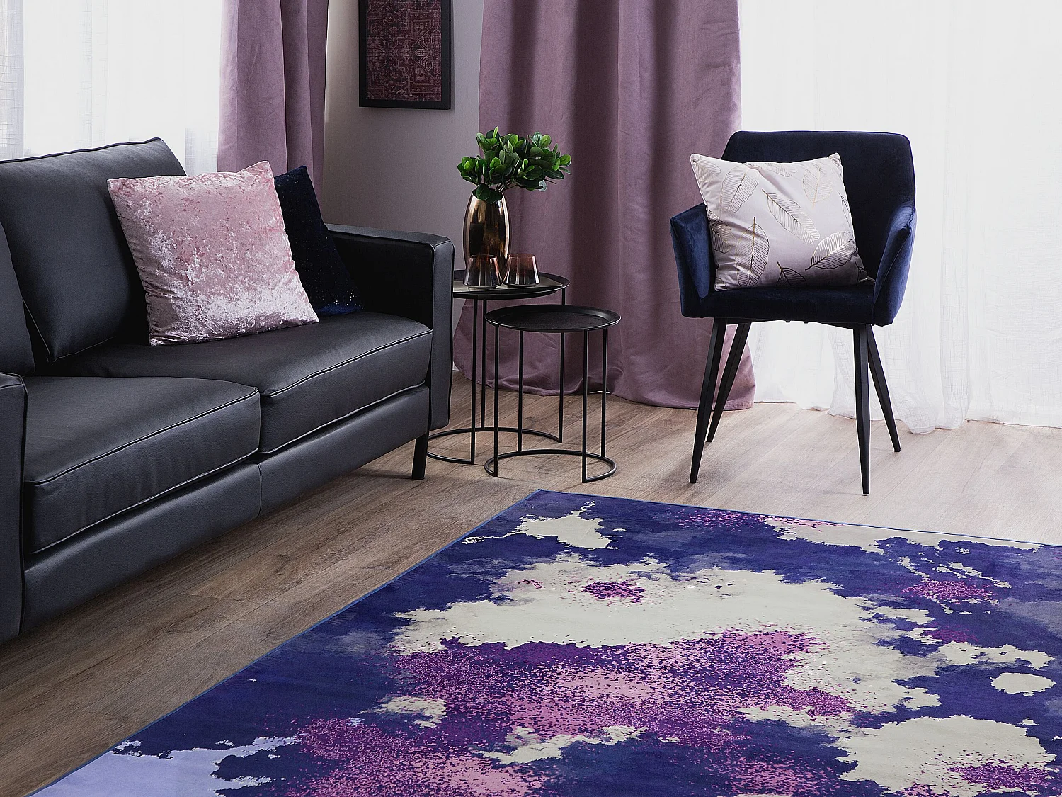 Teppich bunt 160 x 230 cm Kurzflor KADIRLI