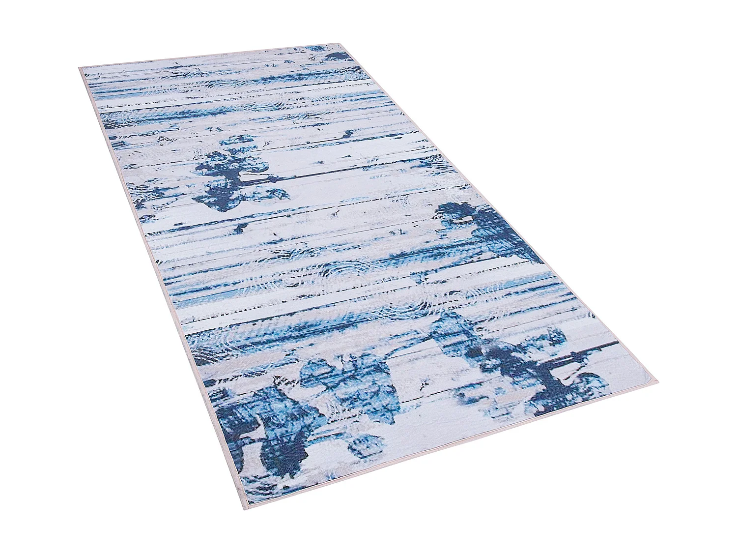 Teppich blau 80 x 150 cm Kurzflor BURDUR