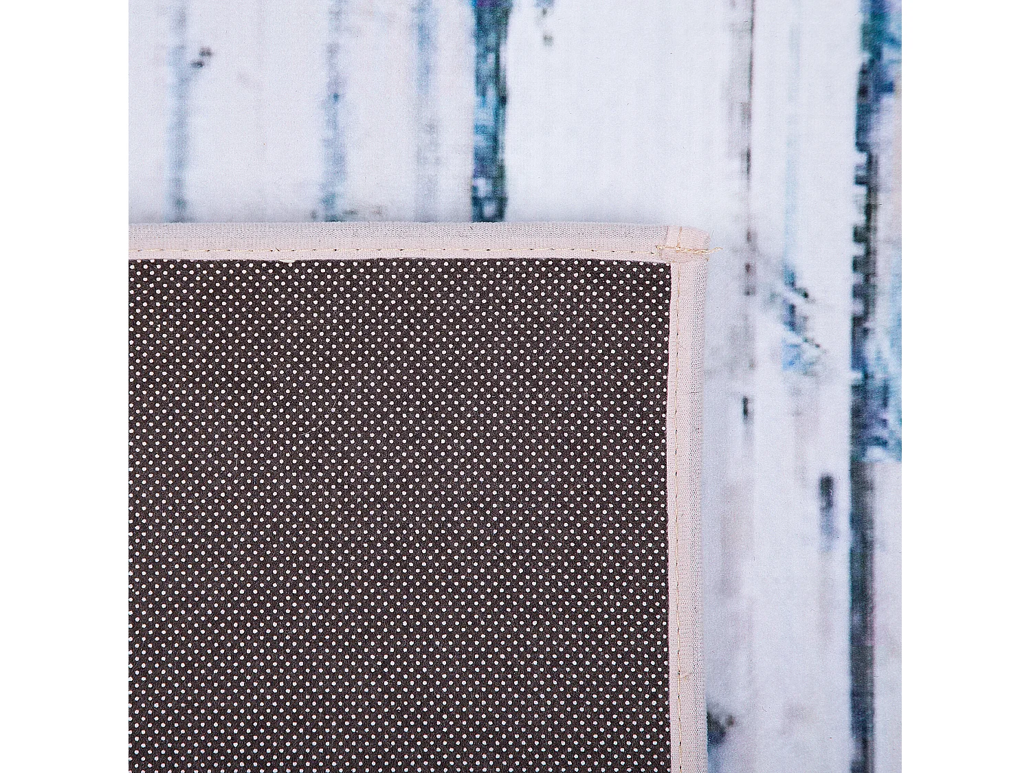 Vloerkleed polyester blauw 80 x 150 cm BURDUR