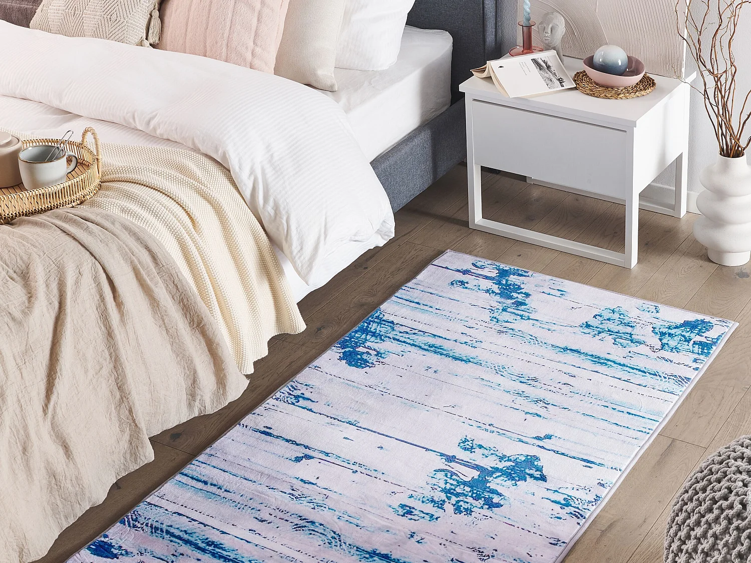 Tapis bleu 80 x 150 cm BURDUR