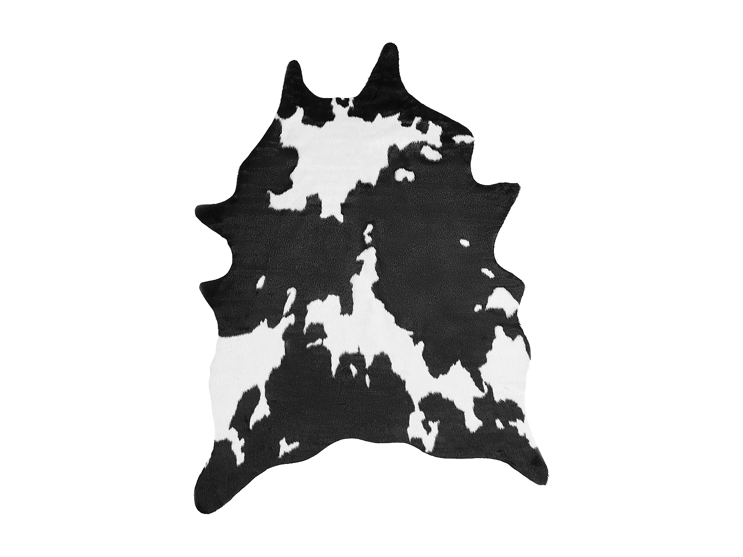 Tapis imitation peau de vache 130 x 170 cm noir et blanc BOGONG