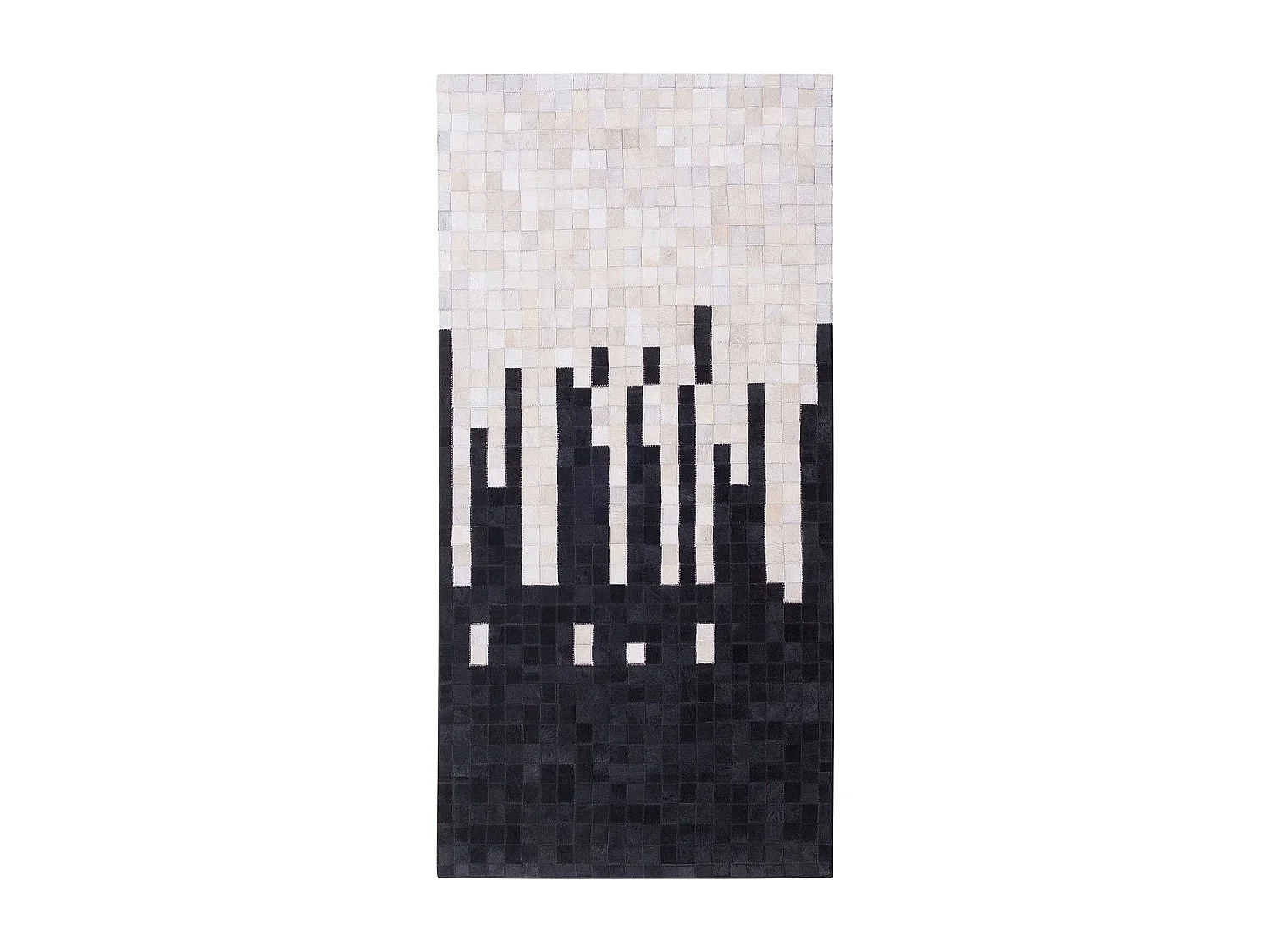 Tapis BOLU 80 x 150 cm Cuir Noir