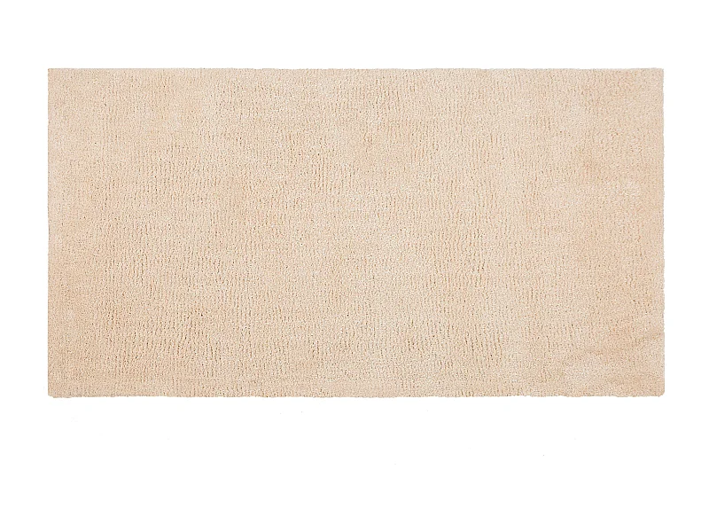 Tappeto shaggy beige chiaro 80 x 150 cm DEMRE