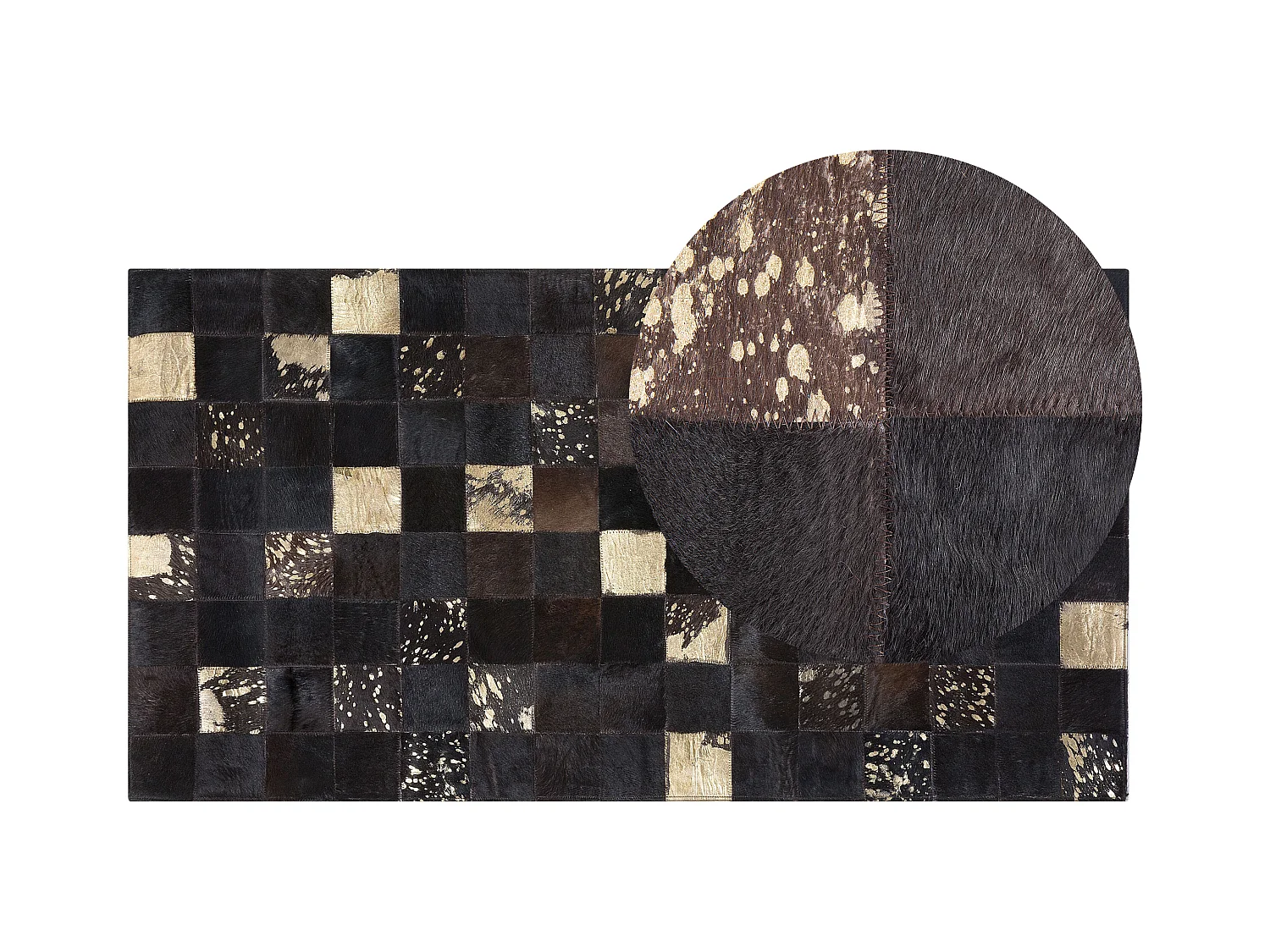 Tapis BANDIRMA Marron 80 x 150 cm Cuir