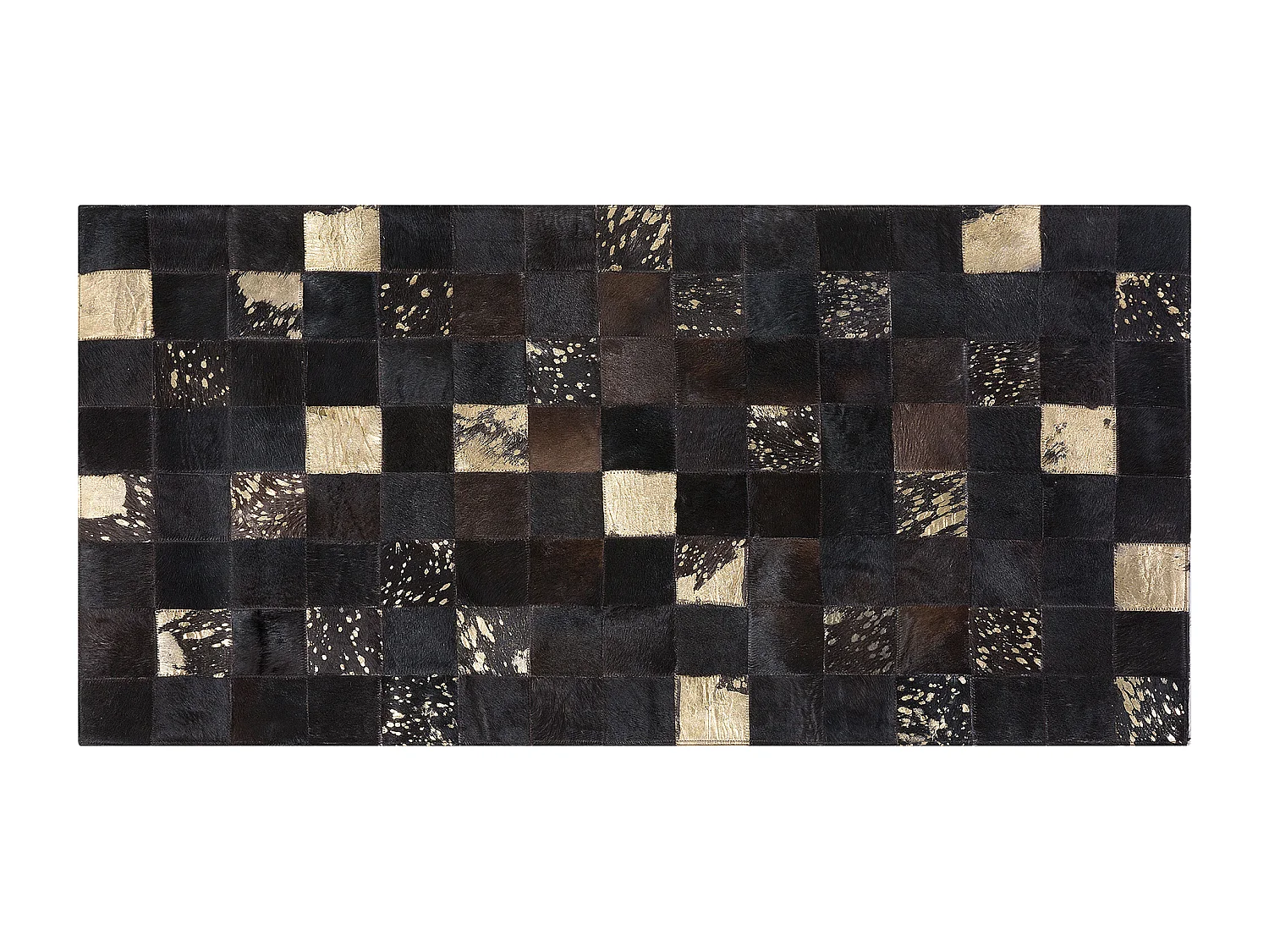 Vloerkleed BANDIRMA 80 x 150 cm Leer Bruin