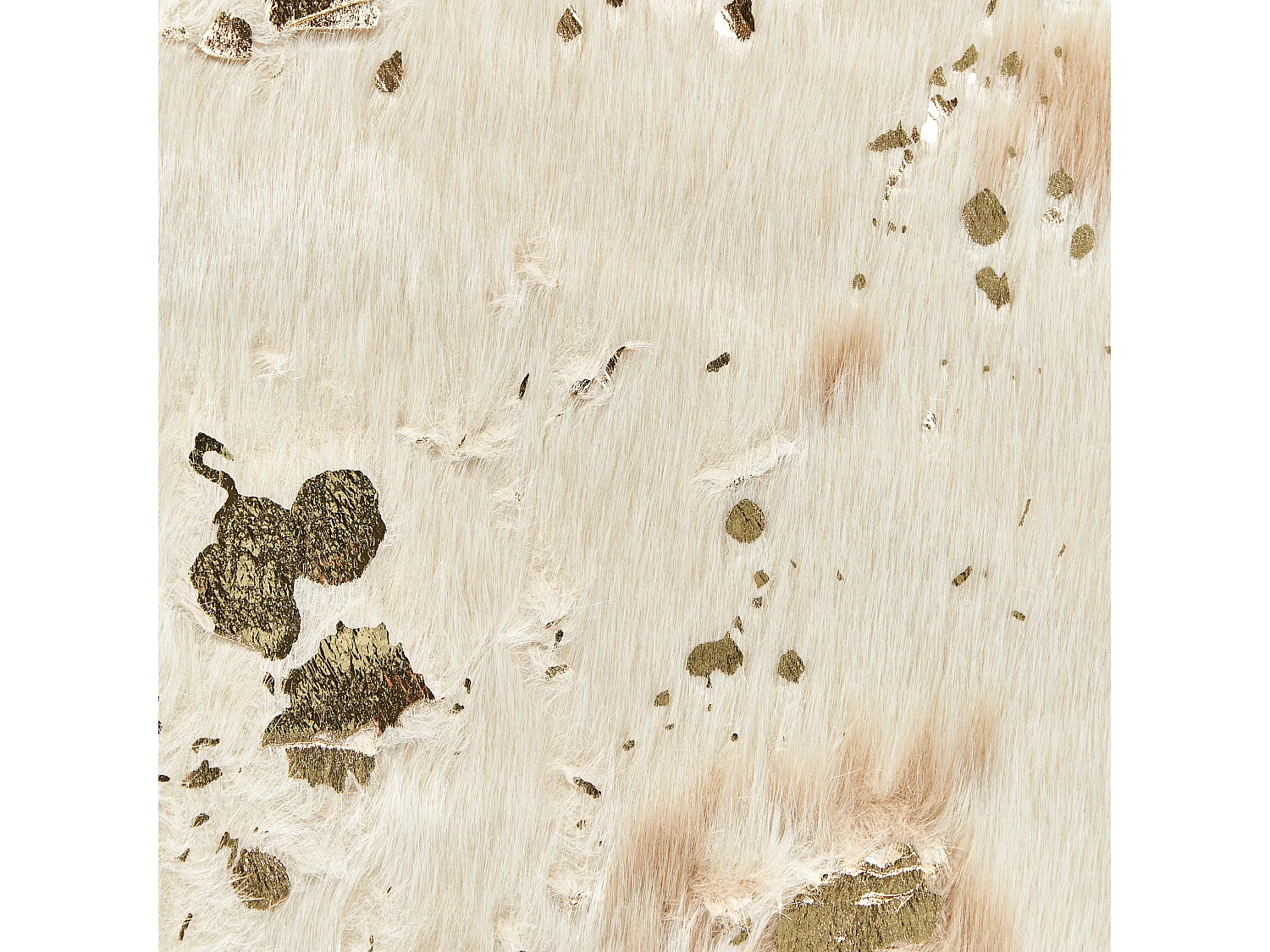 Tapis imitation peau de vache avec taches 150 x 200 cm beige et doré BOGONG