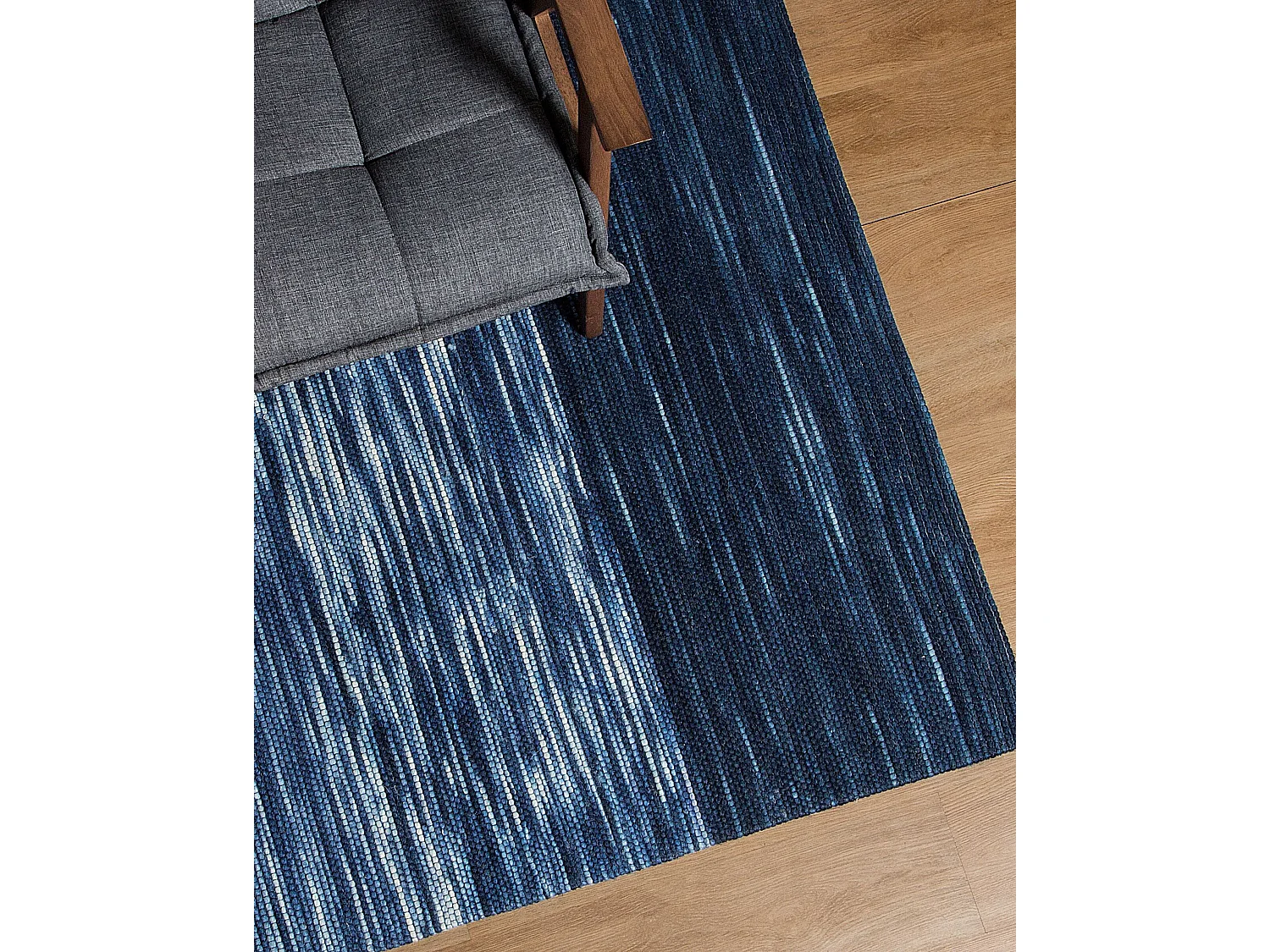 Vloerkleed wol blauw 160 x 230 cm KAPAKLI