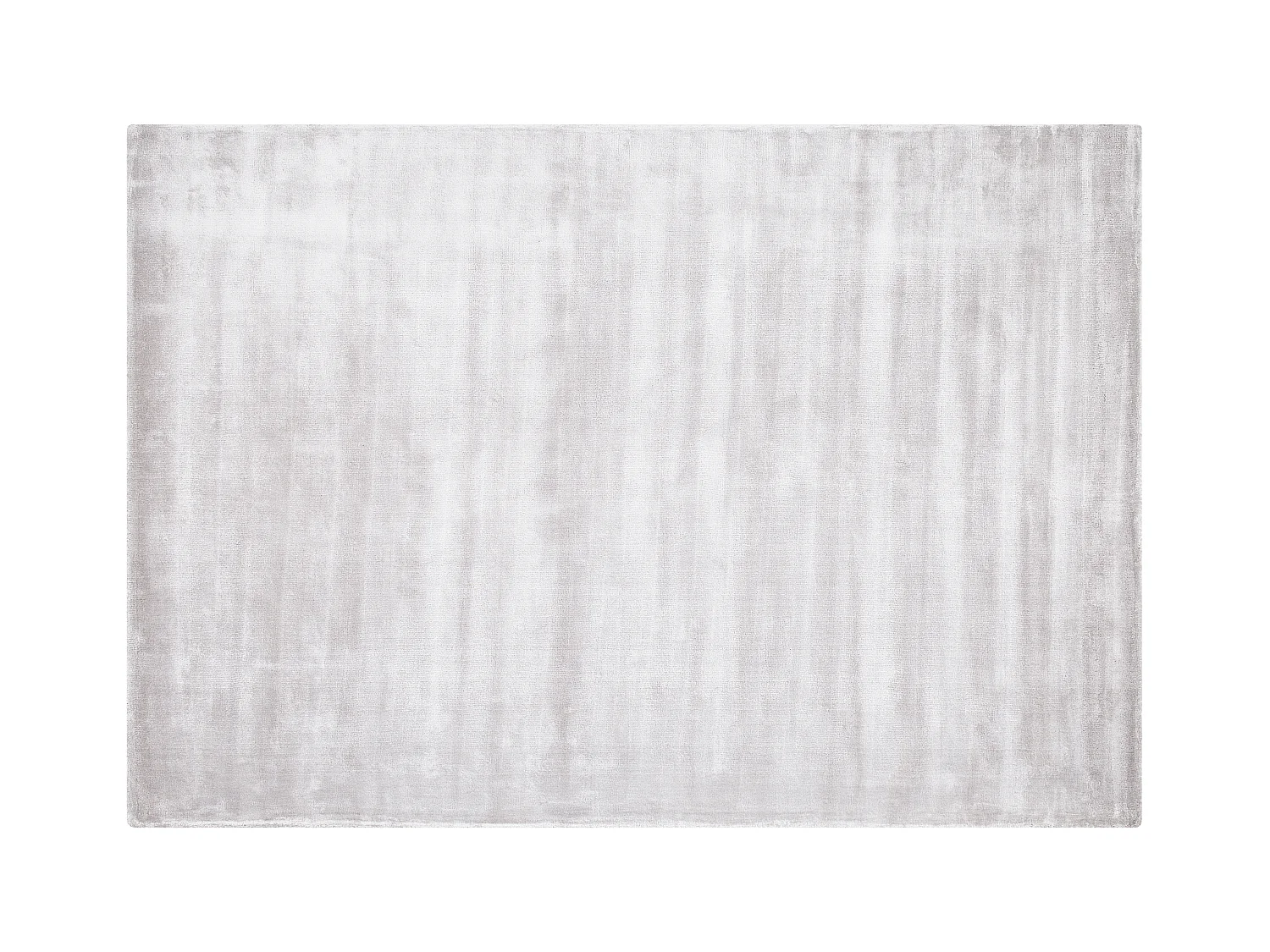 Teppich Viskose helles Grau 160 x 230 cm einfarbig handgewebt Kurzflor Gesi II