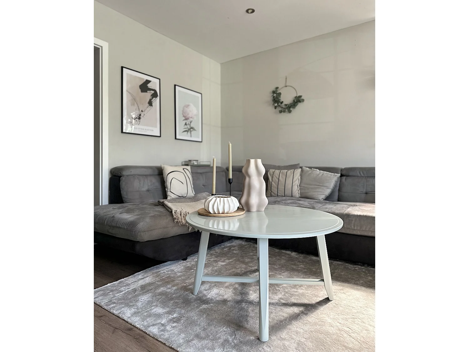 Tapis GESI II Gris clair 160 x 230 cm Soie artificielle