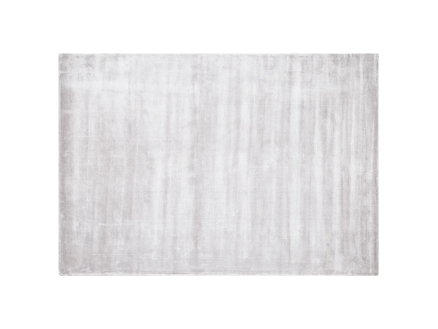 Teppich Viskose hellgrau 160 x 230 cm Kurzflor GESI II