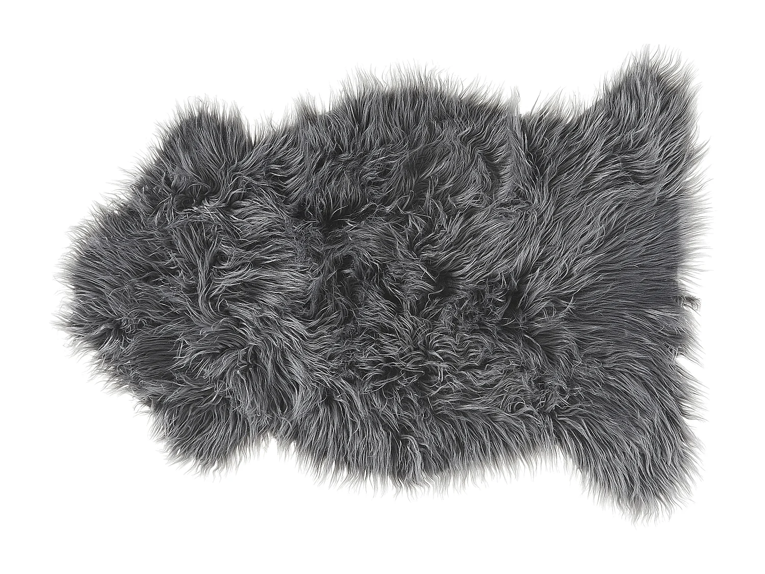 Tapis en fausse fourrure MUNGO Gris 63 x 95 cm