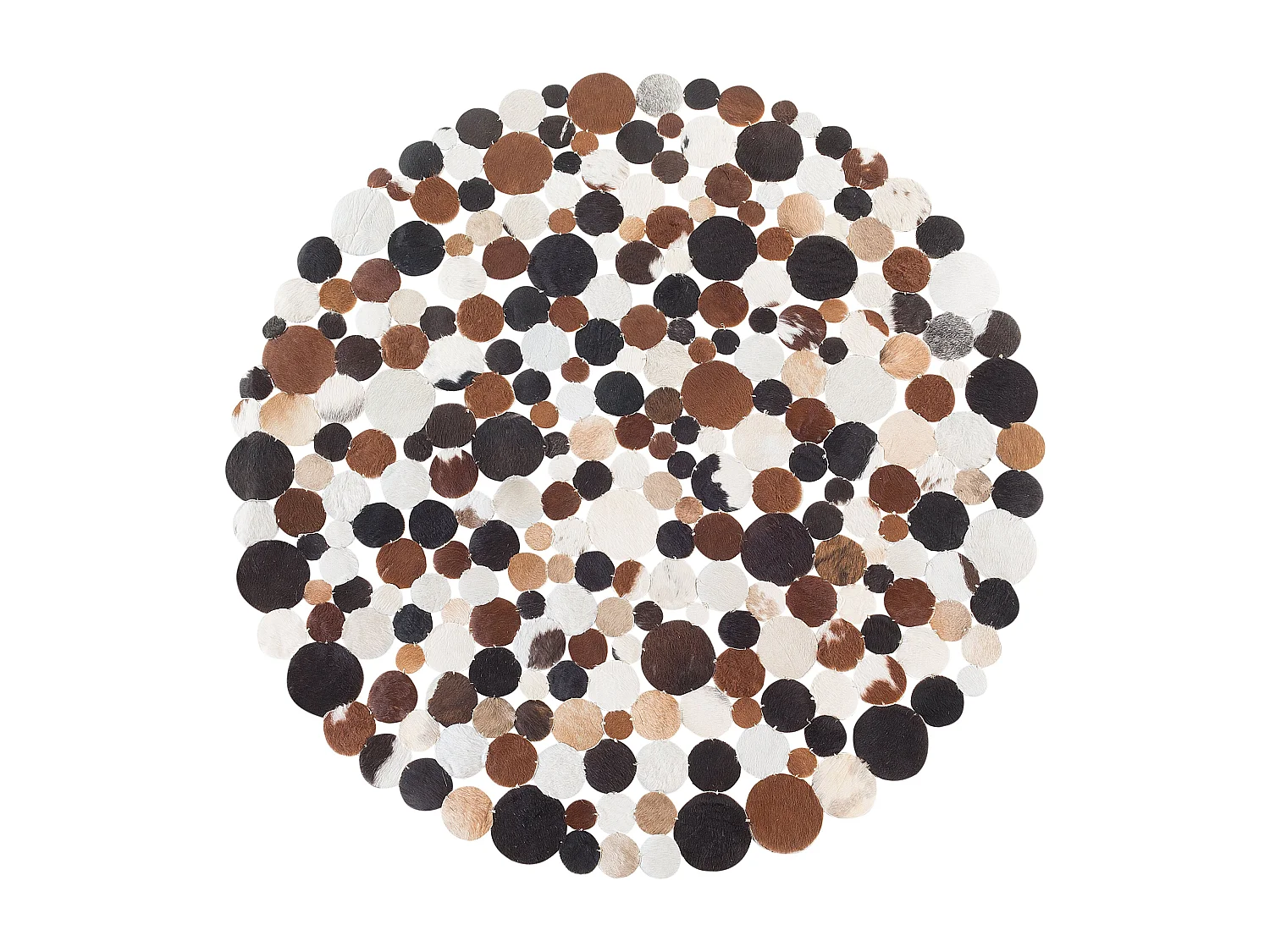 Tapis SORGUN Marron doré ø 140 cm Cuir