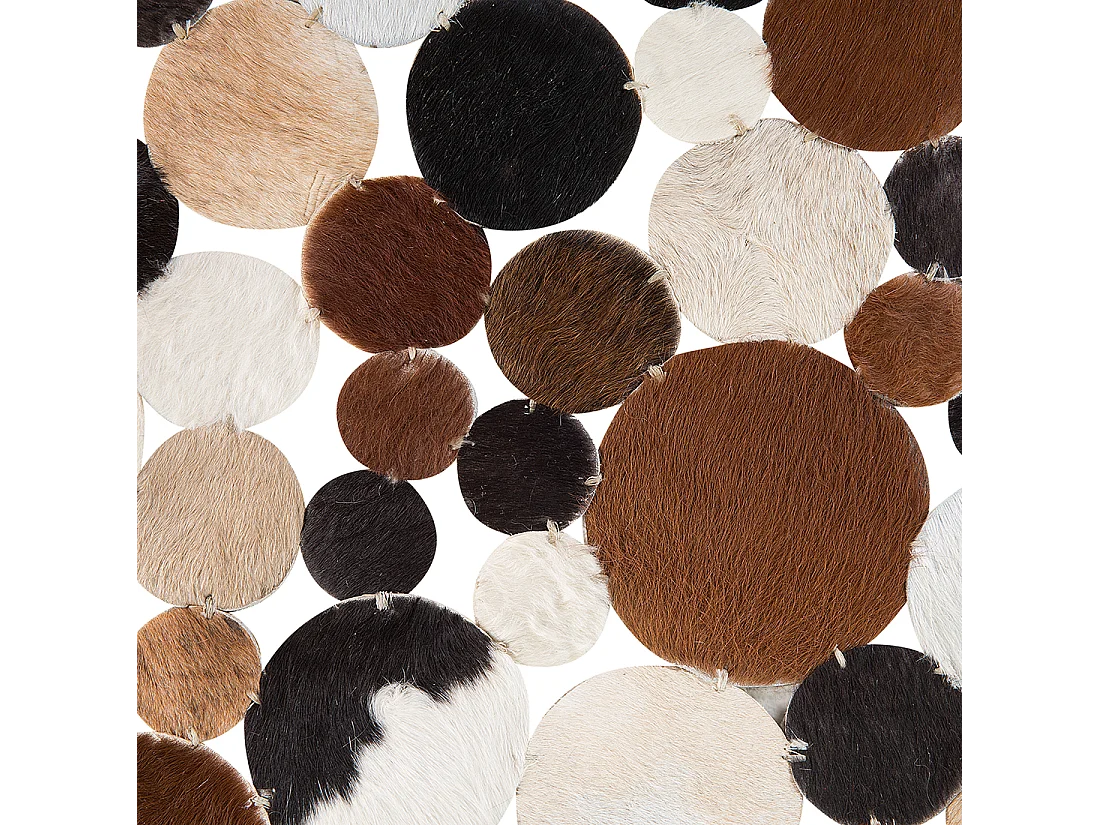 Tapis SORGUN Marron doré ø 140 cm Cuir