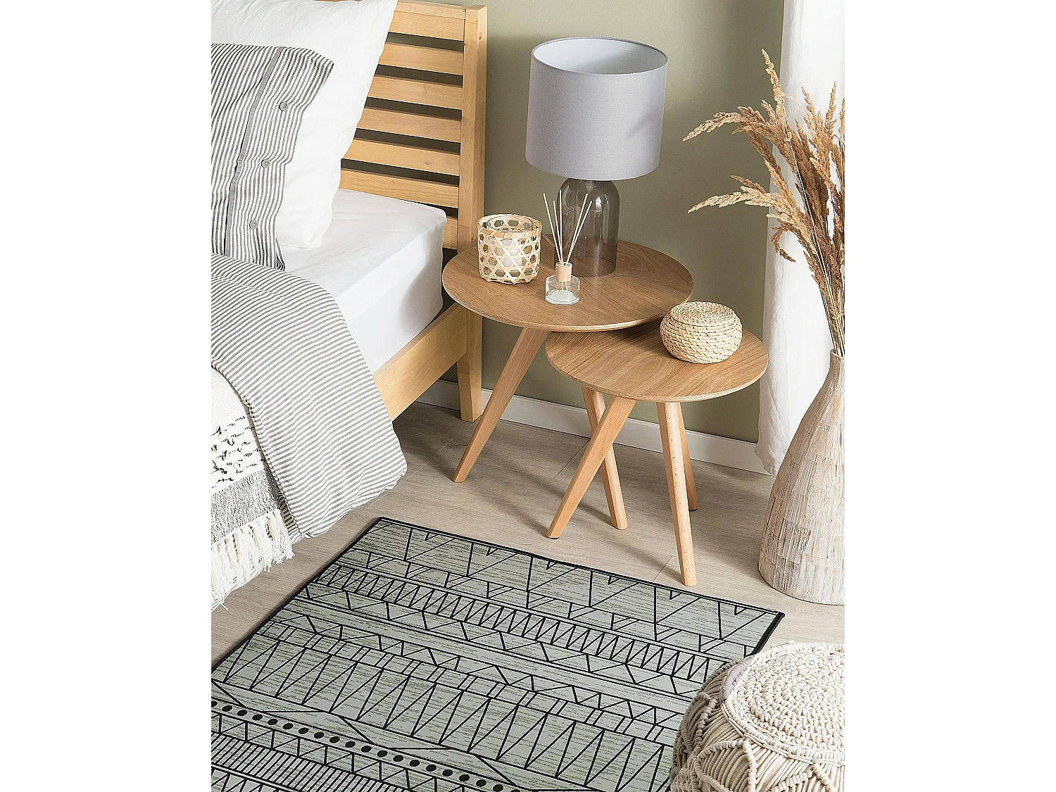 Tapis KEBAN Noir 80 x 150 cm