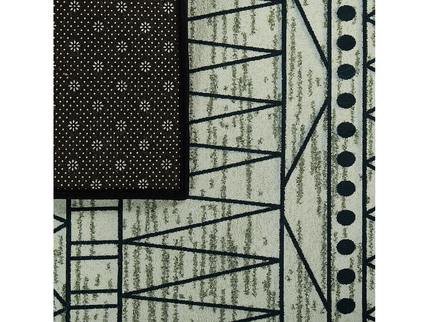 Alfombra negro/gris claro 80 x 150 cm KEBAN