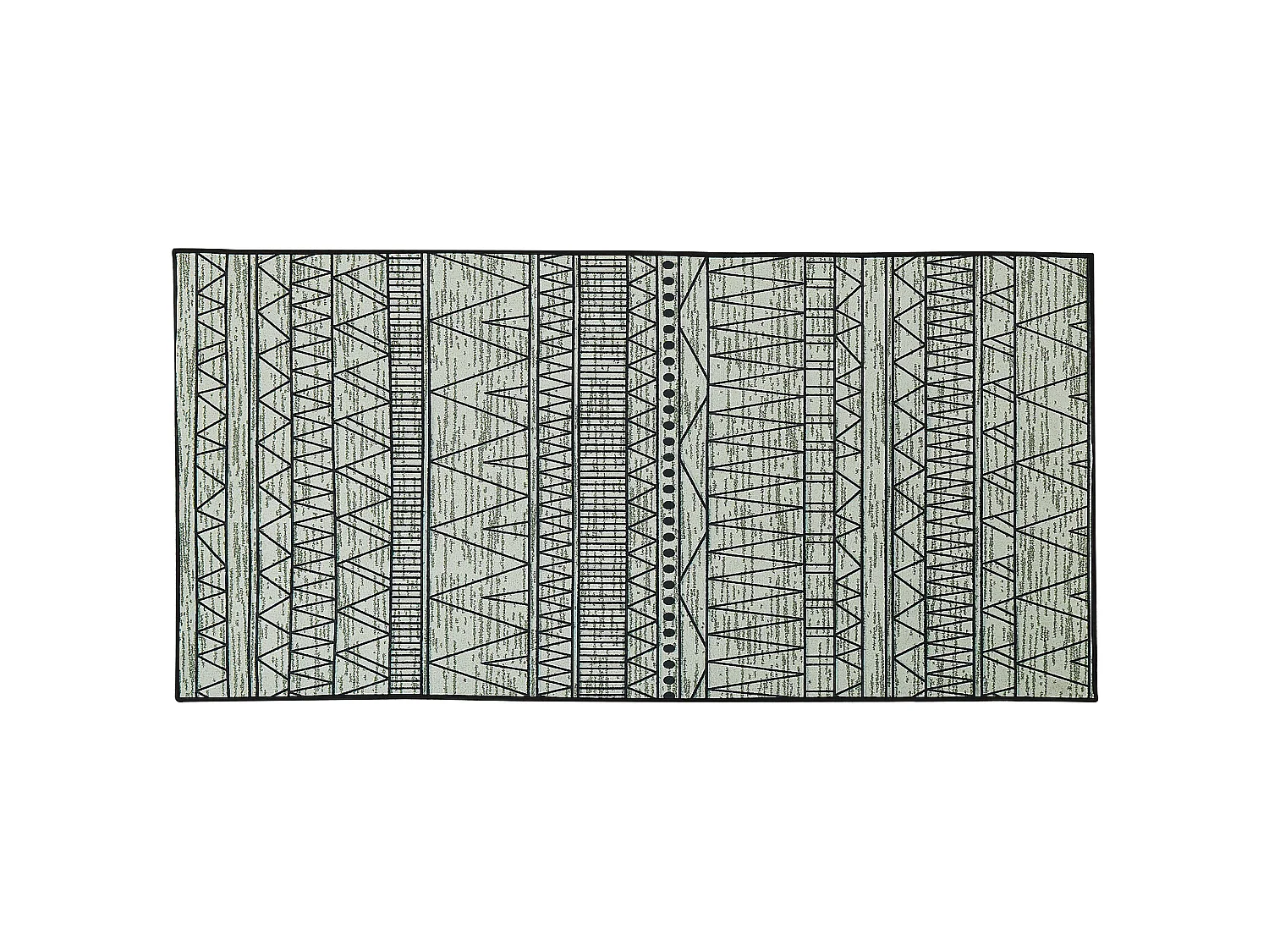 Tappeto nero/grigio 80 x 150 cm KEBAN