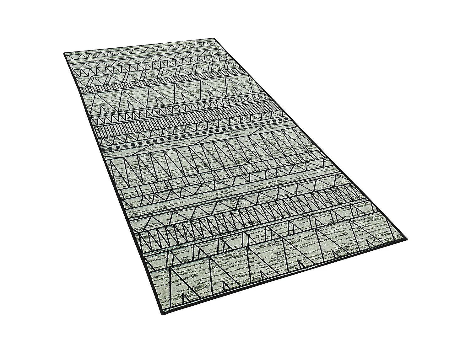 Tappeto nero/grigio 80 x 150 cm KEBAN