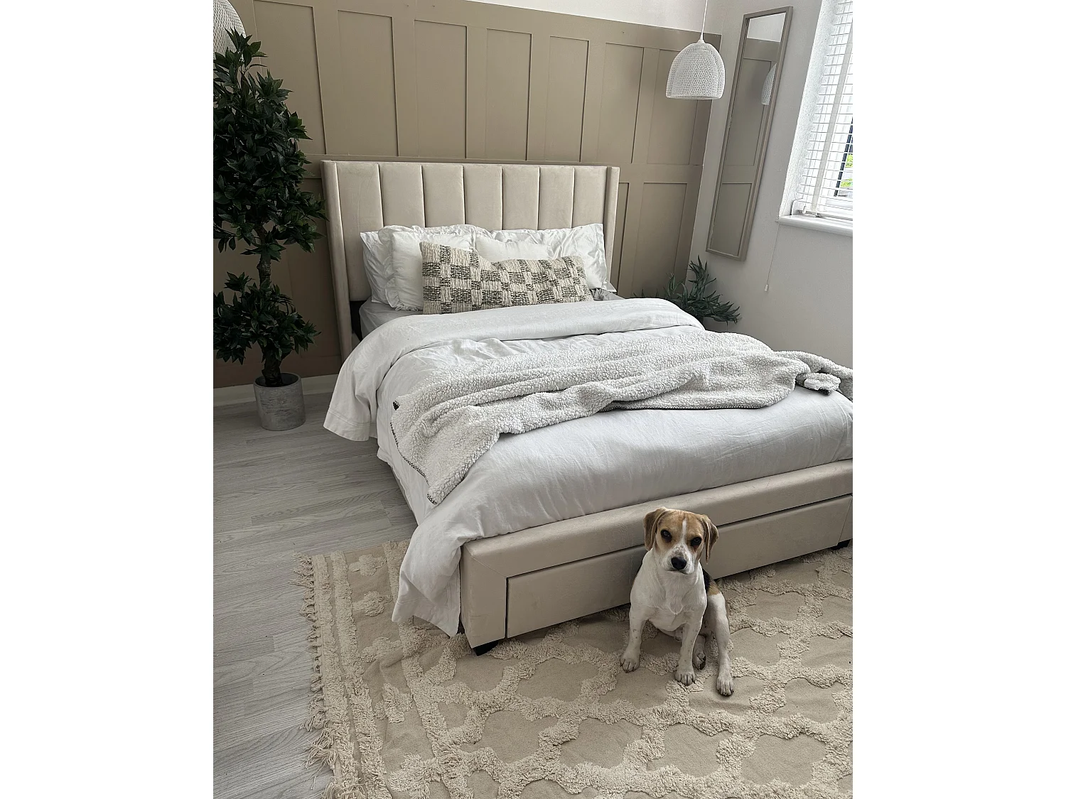 Tapis en coton Beige 140 x 200 cm SULUOVA