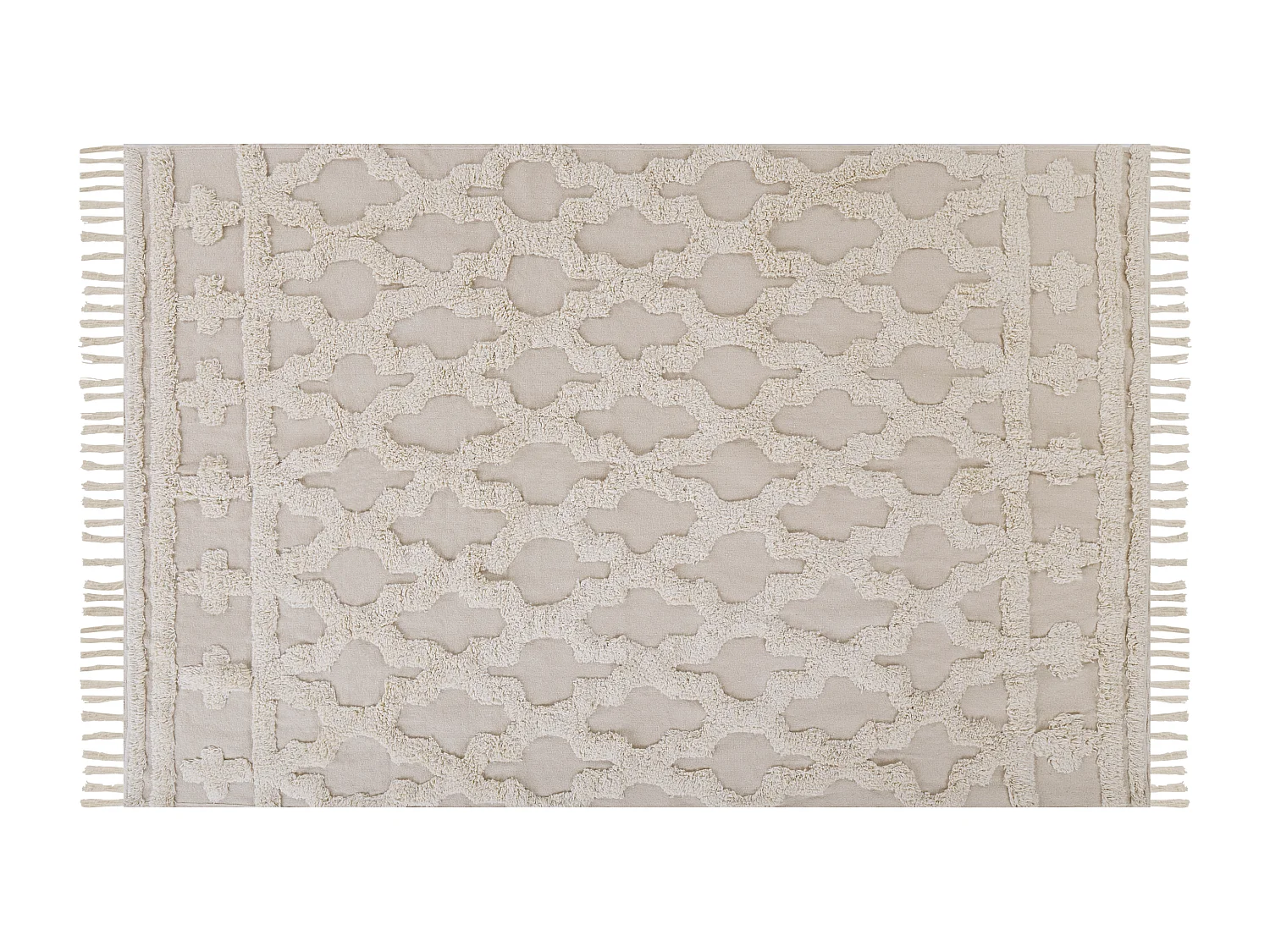 Tapis SULUOVA Beige 140 x 200 cm Coton