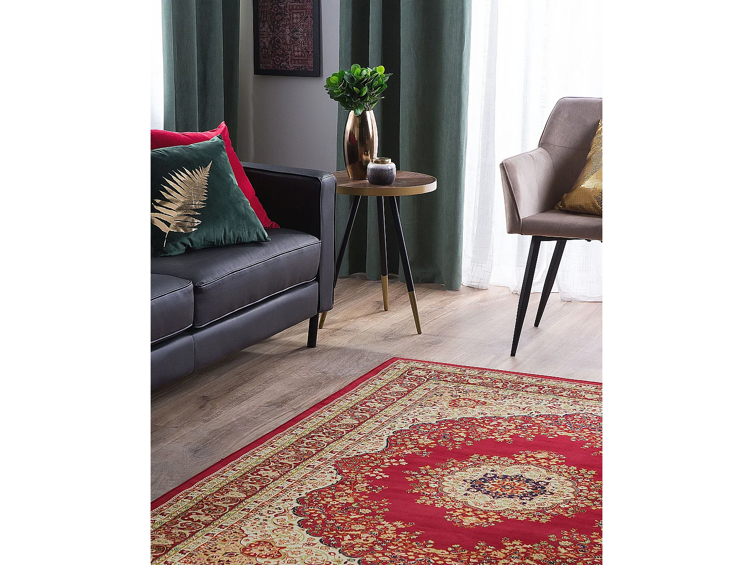 Tapis rouge 140 x 200 cm KARAMAN