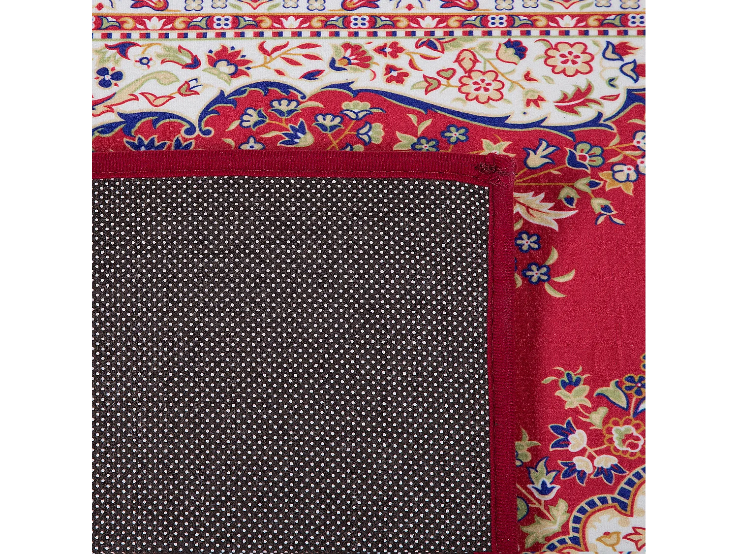 Vloerkleed polyester rood 140 x 200 cm KARAMAN