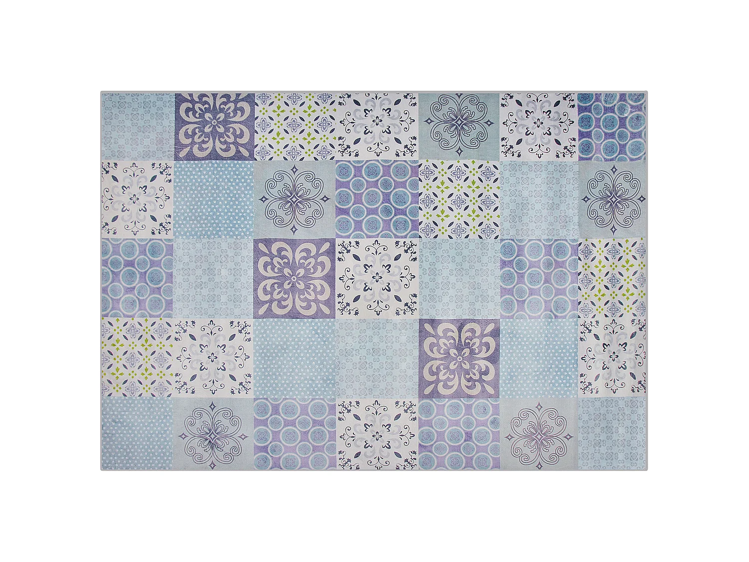 Tapis 160 x 230 cm motif mosaïque INKAYA