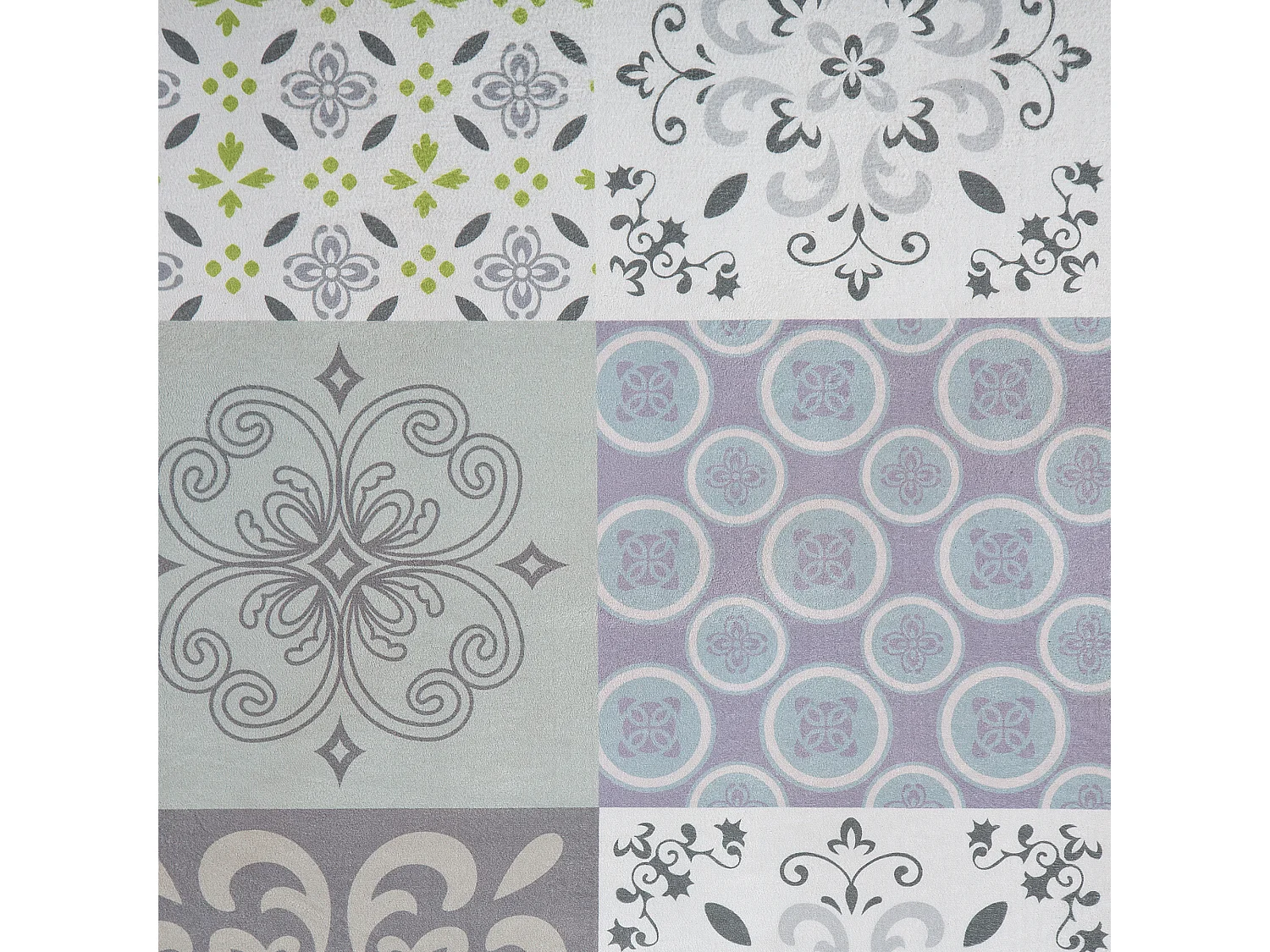 Tapis 160 x 230 cm motif mosaïque INKAYA