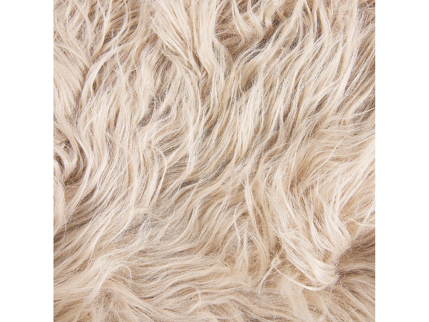 Kunstfell-Teppich Schaf beige 88 cm MUNGO