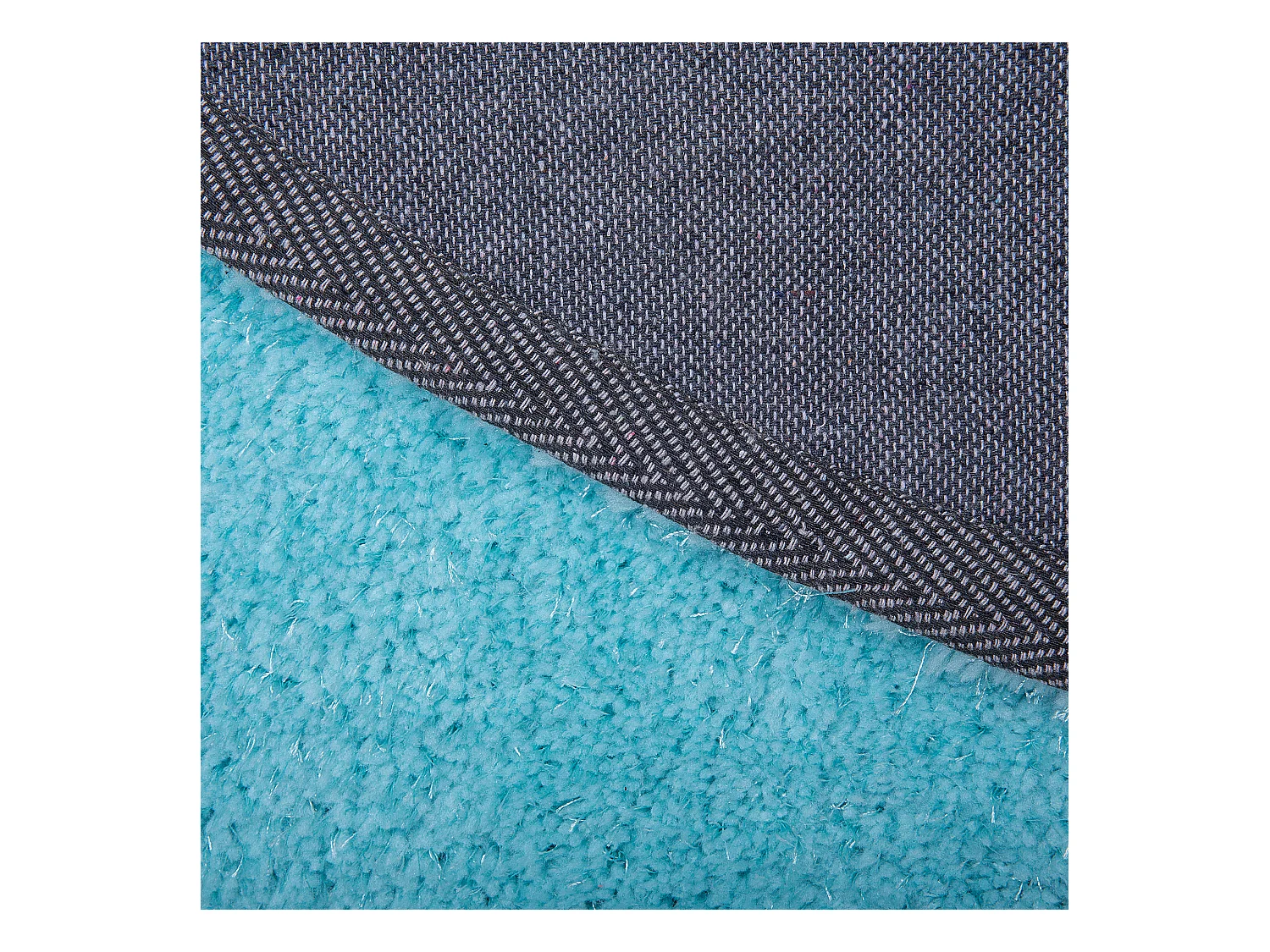 Vloerkleed polyester lichtblauw ⌀ 140 cm DEMRE