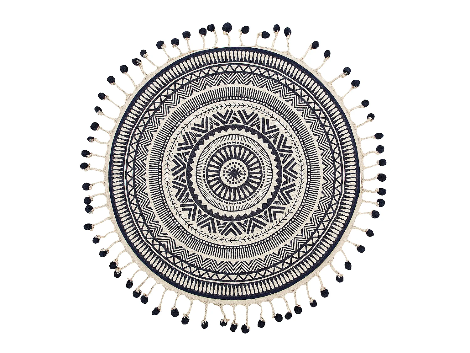 Tapis TATVAN Bleu ø 120 cm Coton