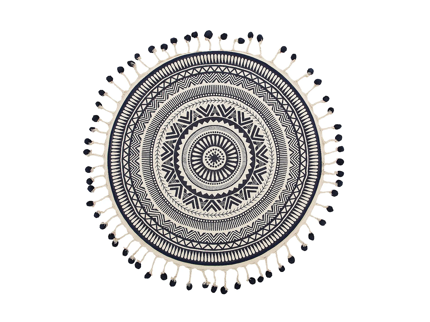 Tapis TATVAN Bleu ø 120 cm Coton