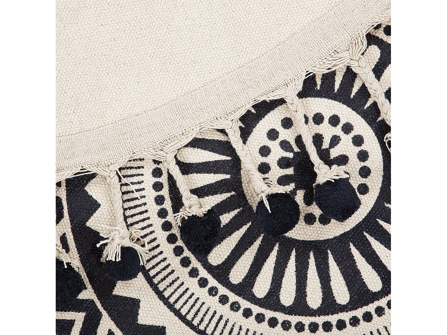 Tapis TATVAN Bleu ø 120 cm Coton