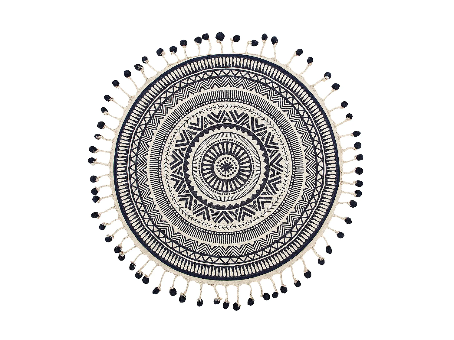 Tapis TATVAN Bleu ø 120 cm Coton