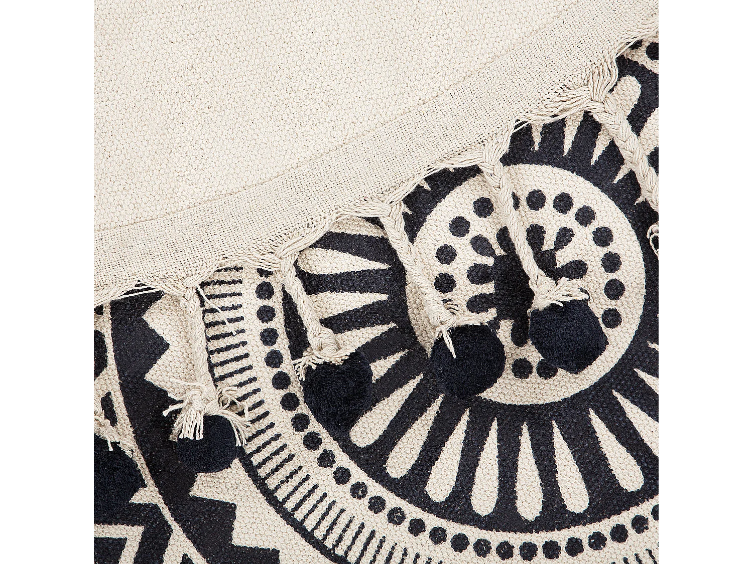 Tapis TATVAN Bleu ø 120 cm Coton