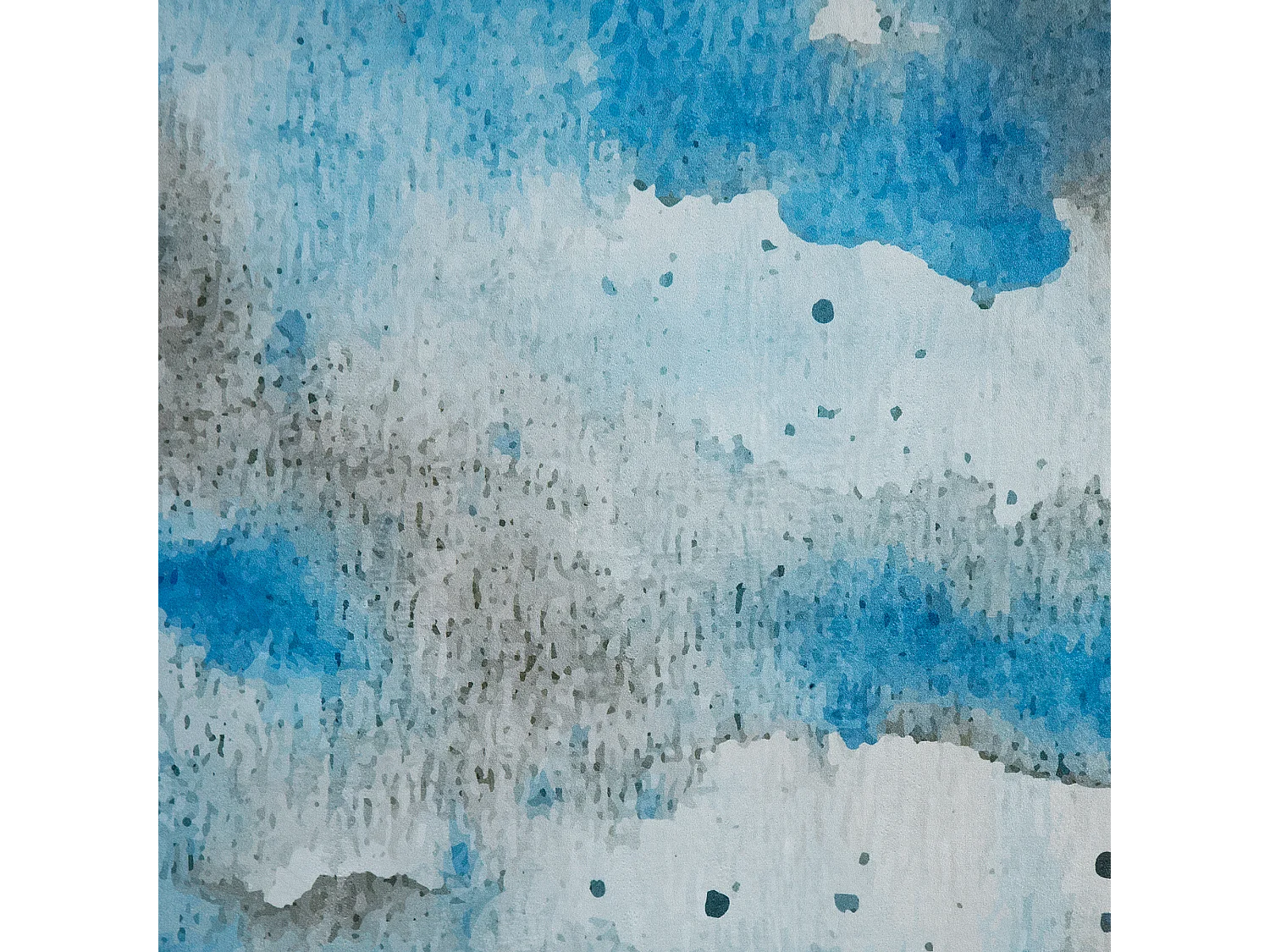 Tapete azul e cinzento 80 x 150 cm BOZAT