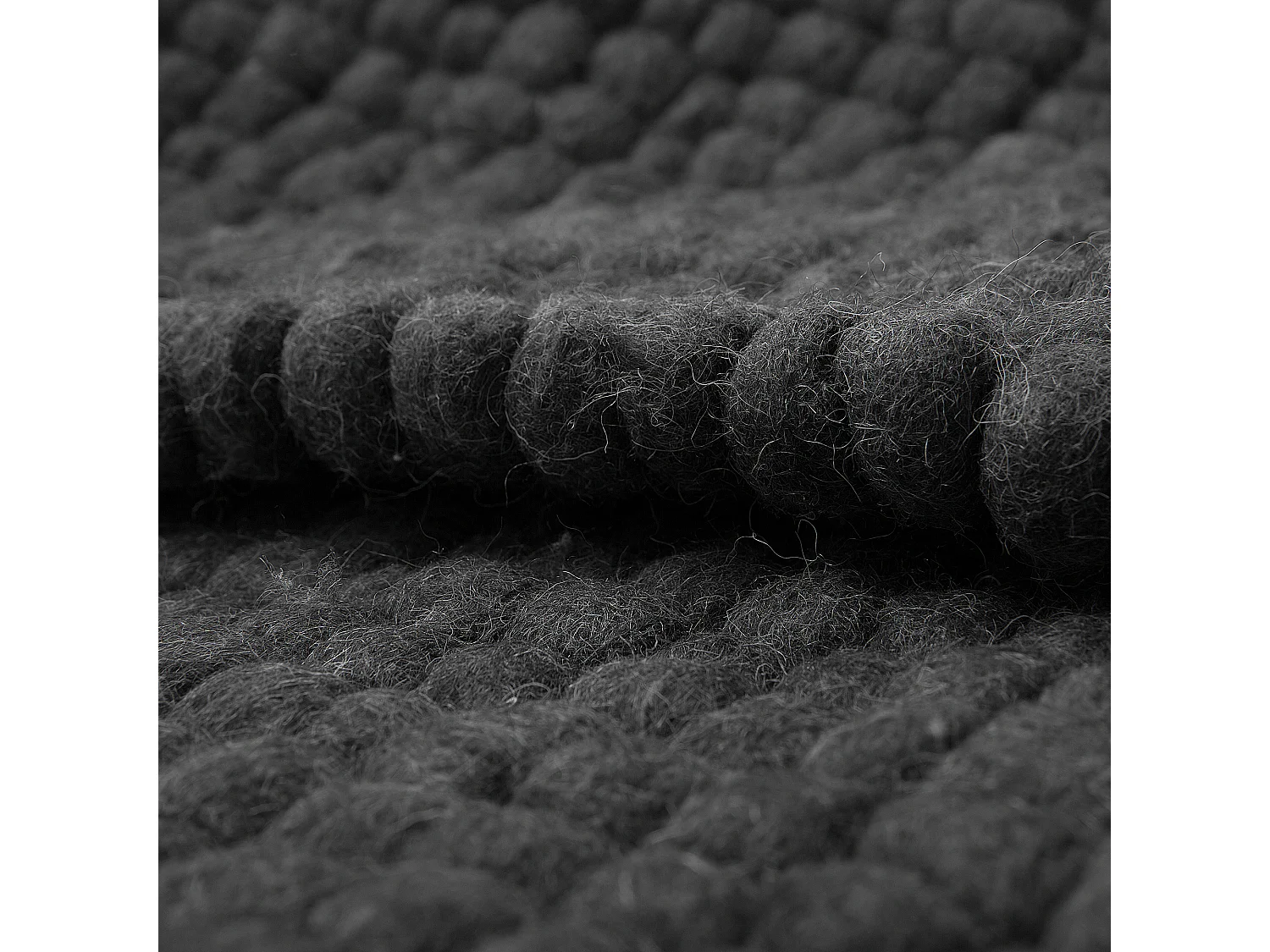 Tapis AMDO Gris foncé 160 x 230 cm Laine